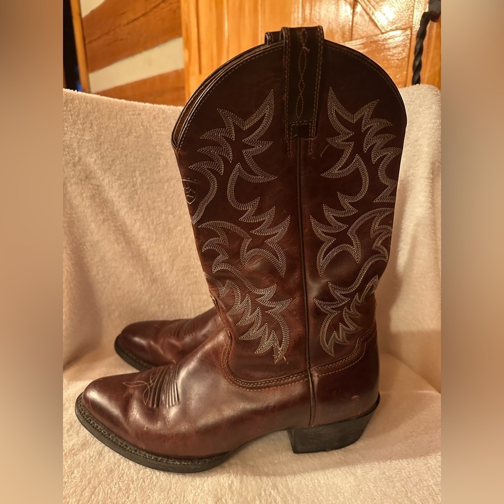 Ariat Men's Heritage Western Cowboy Boots Brown Leather Size 10D Style#10002208